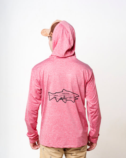 Polera Lightweight Fishing Roja