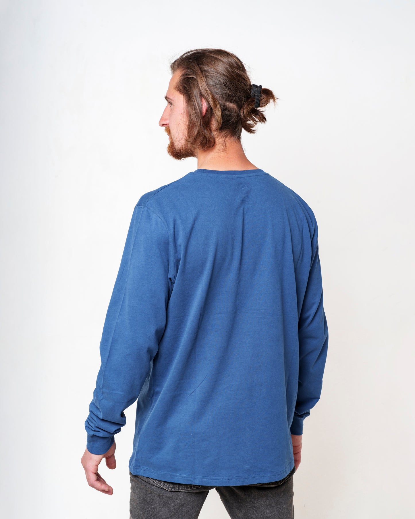 Polera Wading Anglers Manga Larga Azul Navy