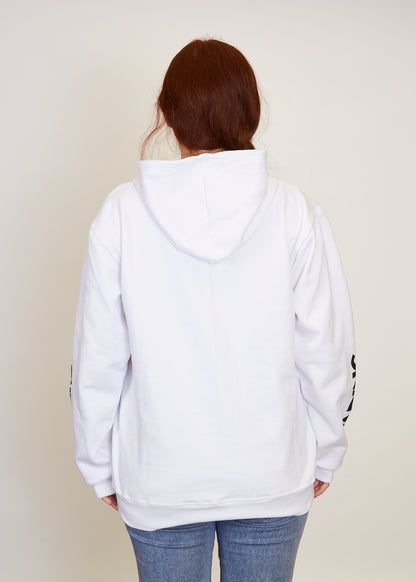 Hoddie Wading Anglers Blanco Mujer